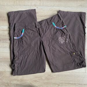 Y2K Rip Curl cargo pants wide leg boho style